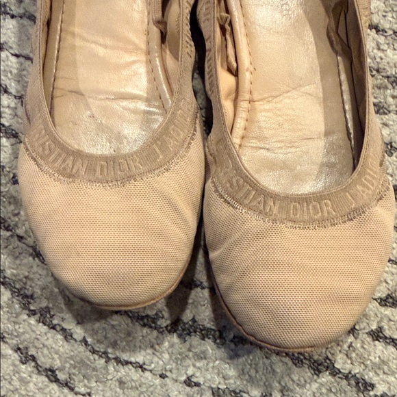 Dior Nude Ballet Flats with Ribbons - Picture 11 of 11
